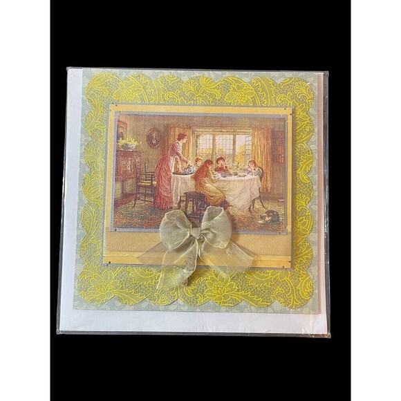 4 Handmade Victorian Greeting Cards, Especially For You, Envelopes And Poly Bags - Picture 6 of 9